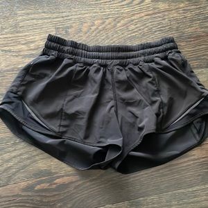 Black Lululemon shorts size 6